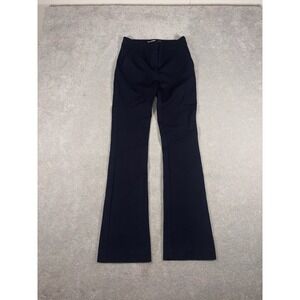 Boden Navy Blue Flared Trousers Pants Ponte Fabric Stretch Office Career Sz 6